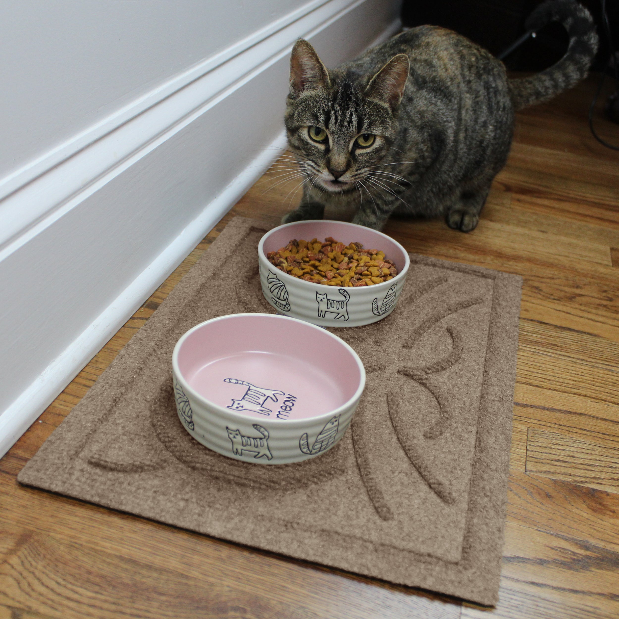 Waterhog® Kitty Face Bowl Mat